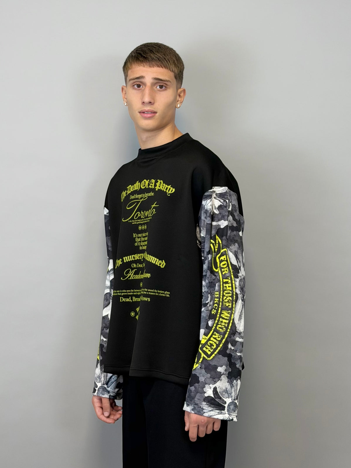 LONGSLEEVE CAMO BLACK CIRCUS