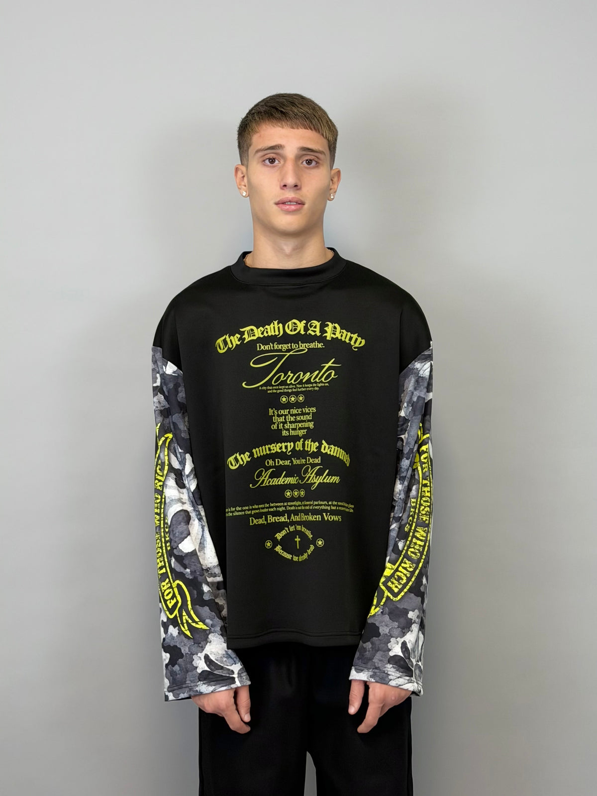 LONGSLEEVE CAMO BLACK CIRCUS