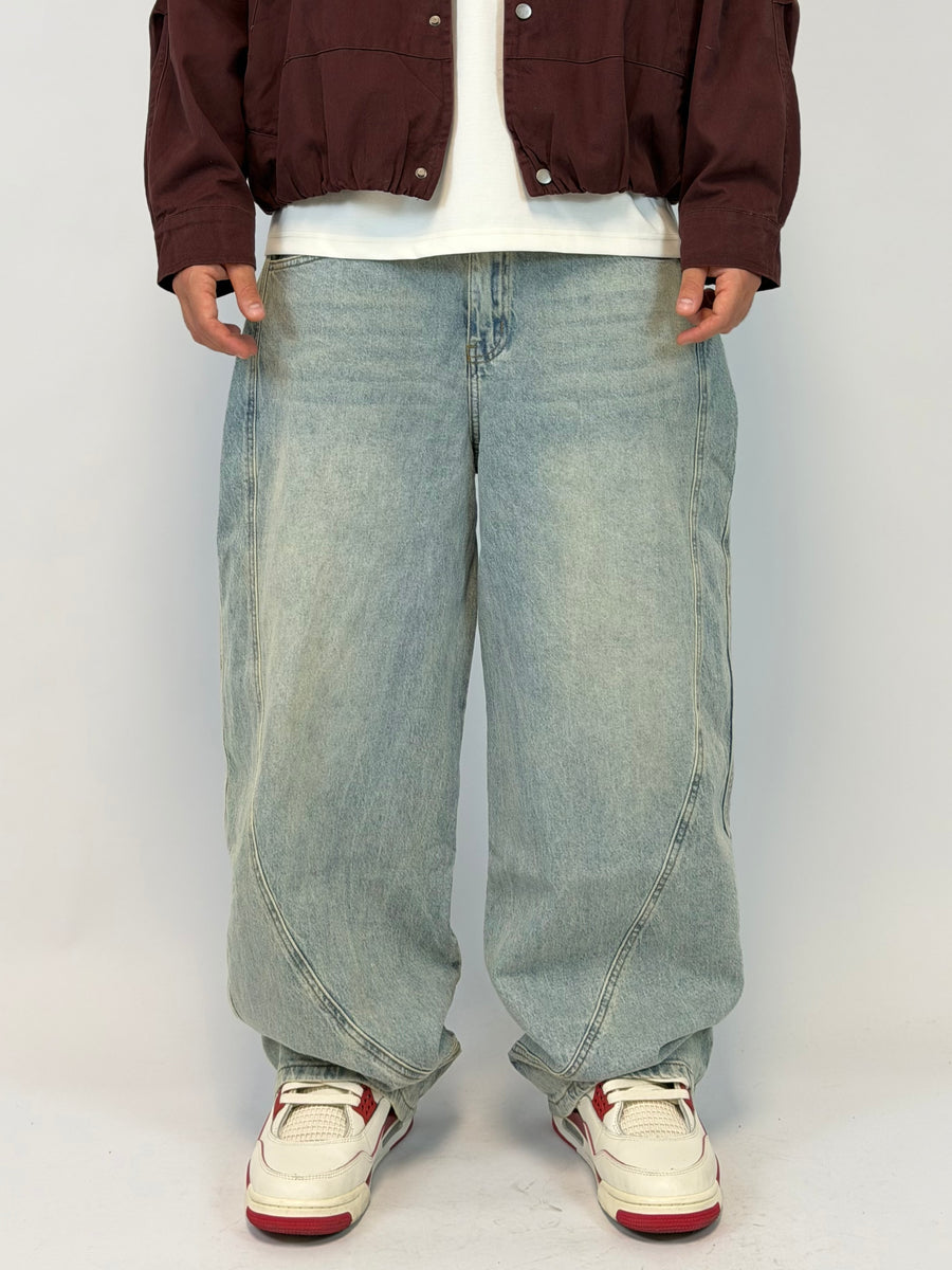 JEANS BALLOON SABBIATO
