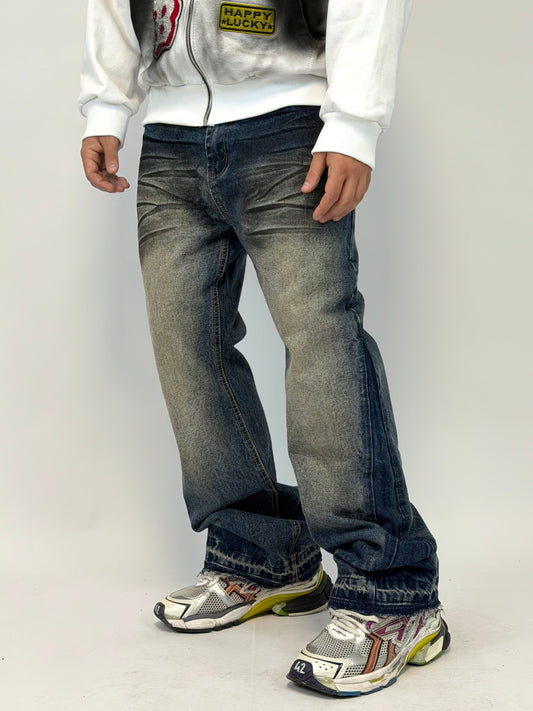 JEANS FLARE SABBIATO