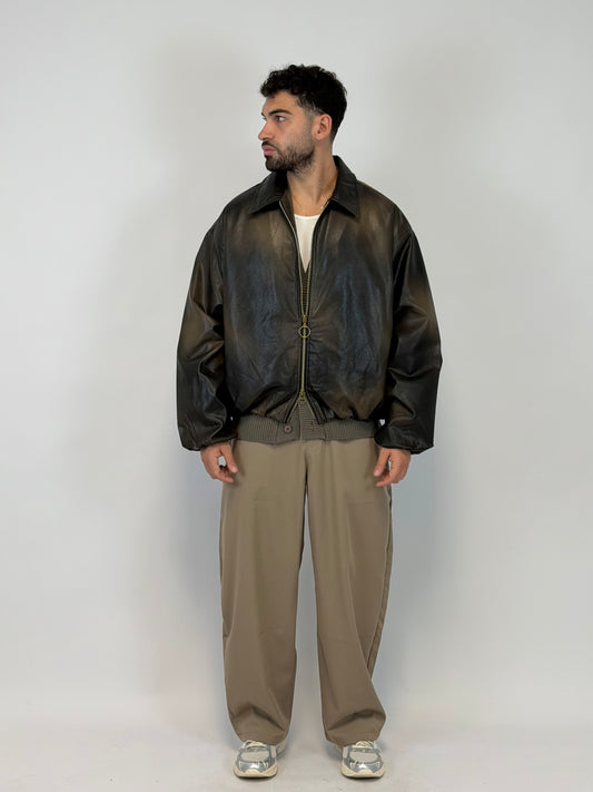 BOMBER ECOPELLE MORO