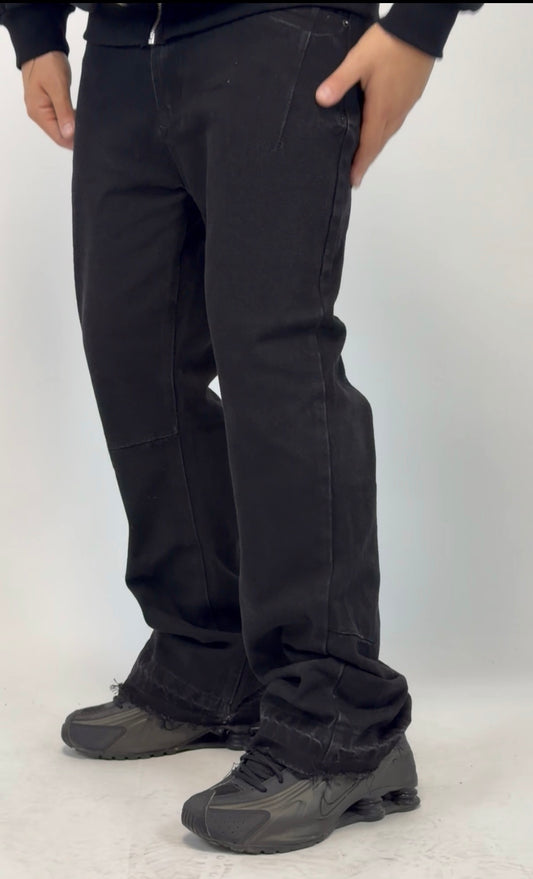 JEANS FLARE NERO