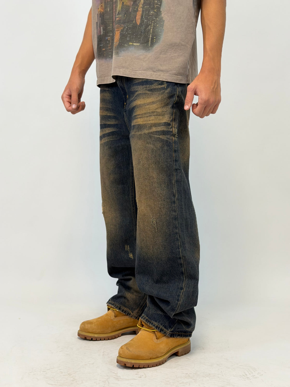 JEANS BAGGY SABBIATO