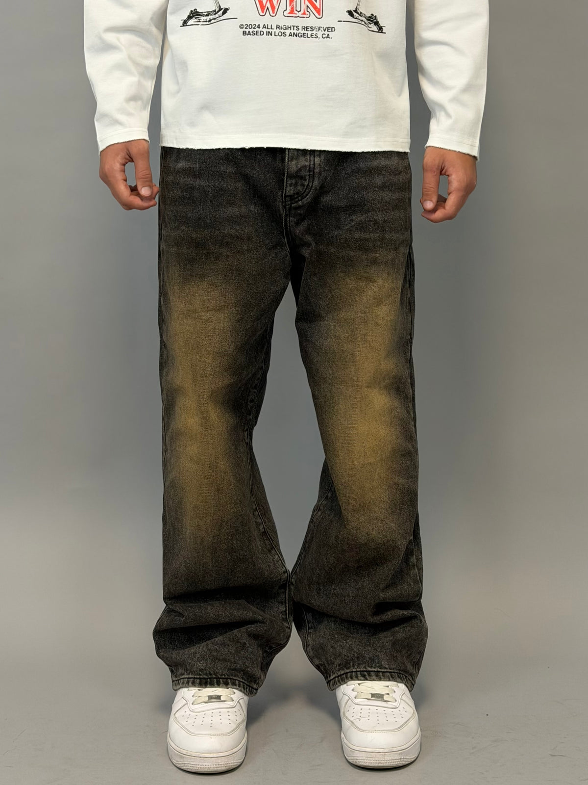 JEANS BAGGY BROWN