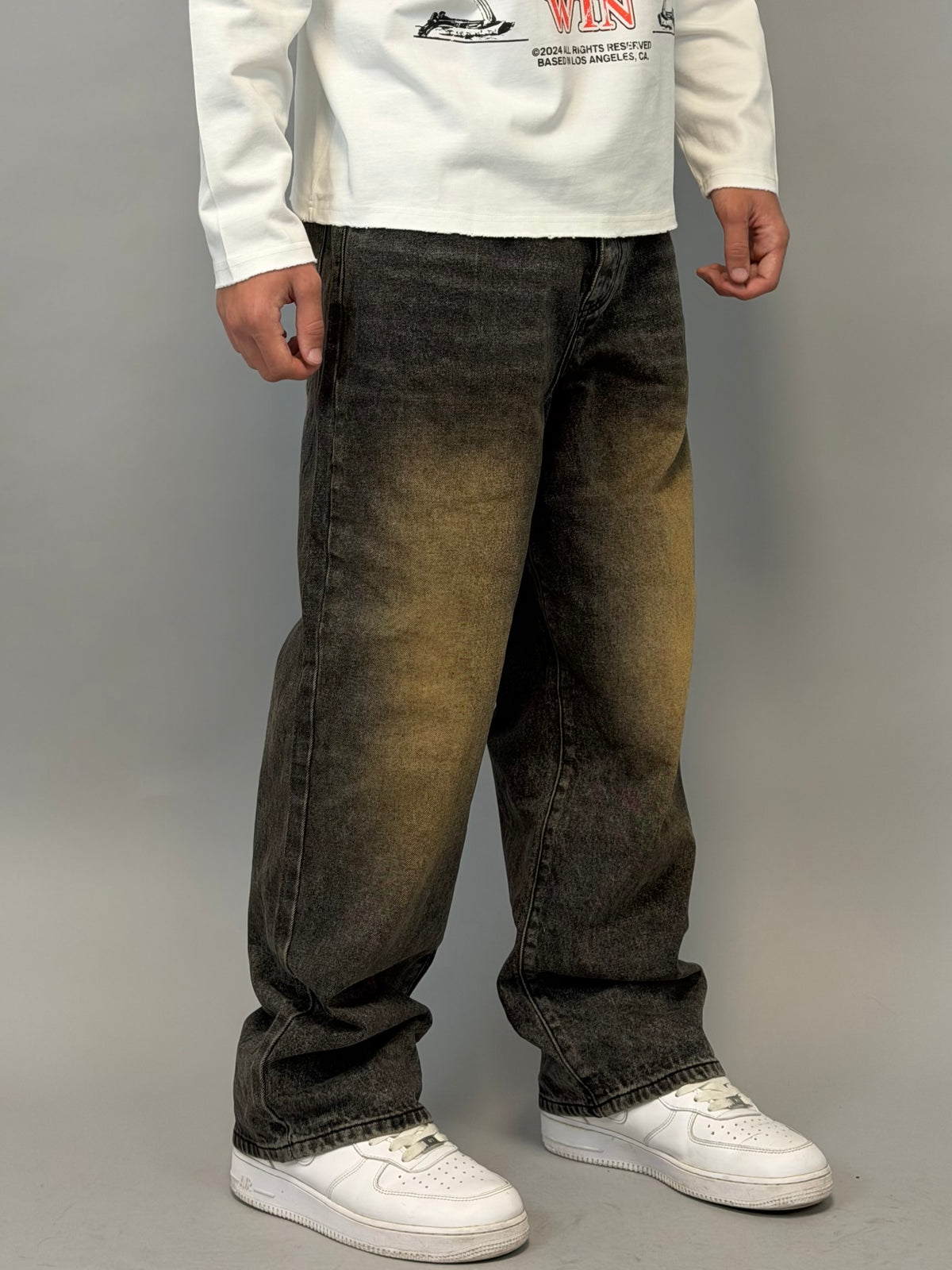 JEANS BAGGY BROWN