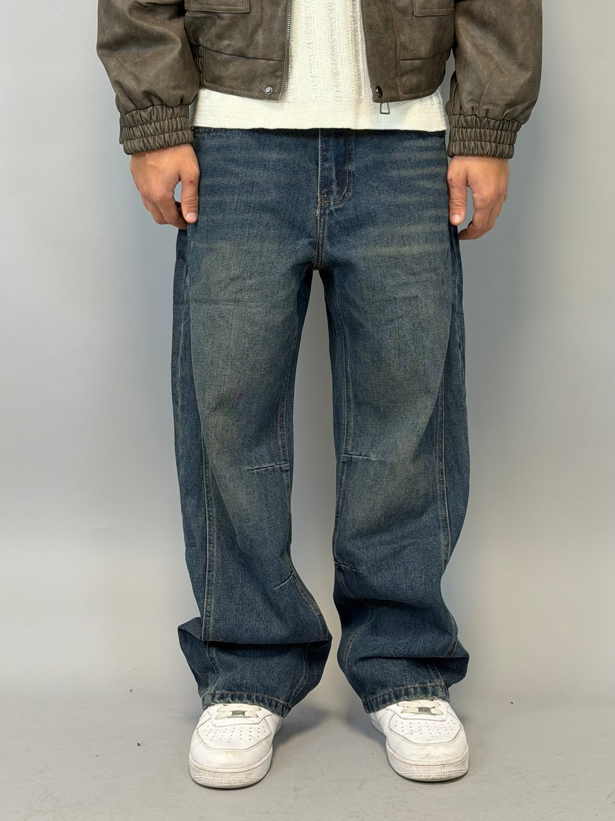 JEANS BLU SABBIATO